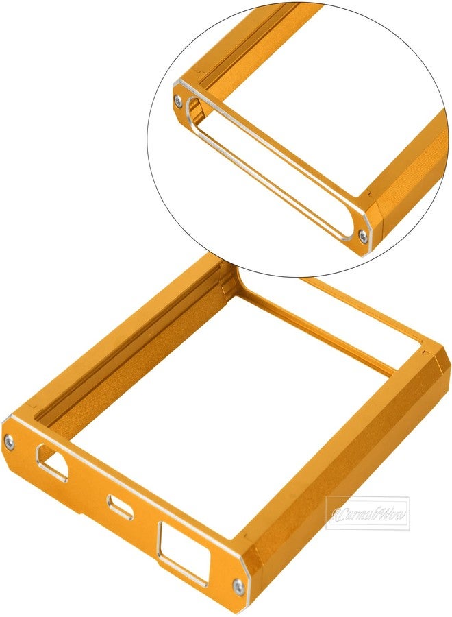 RCarmubWow Metal Transmitter Protector Frame &Remote Control Base &Transmitter Hand Wheel Upgrades Parts for Flysky Noble NB4,Bracket Holder Shell Support,Base Protector,Hand RC Wheel,Gold - Image 3